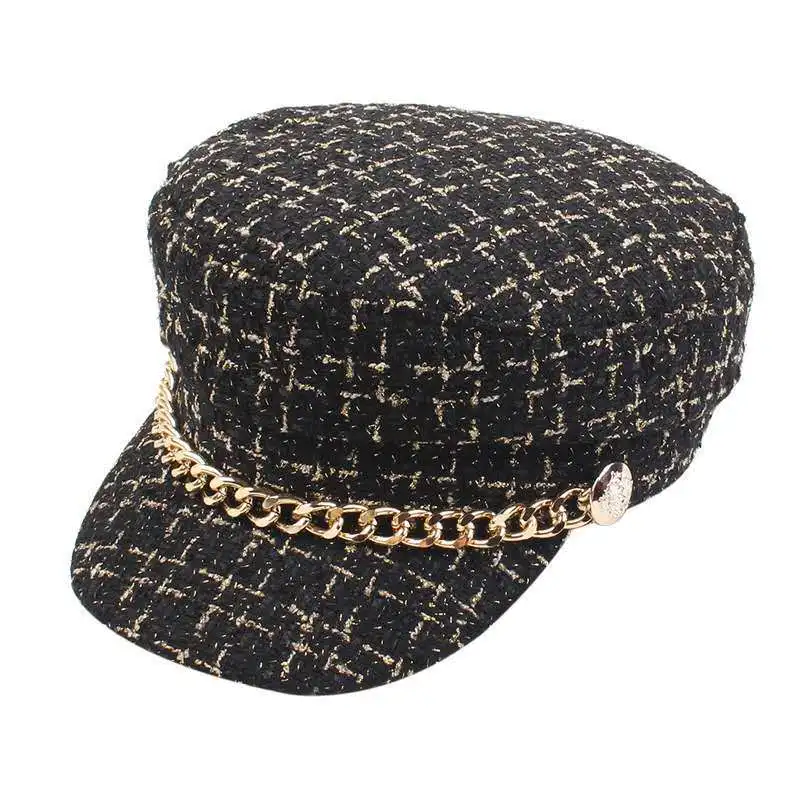 Curled Cotton And Polyester Sun Hat 