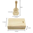 Usb Memory Stick Wholesale Guitar Shape Wooden Music Usb Flash Drive Customize Portable Flash Memory Stick