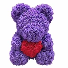 Flower Rose Bears With Box Flower Bouquet Valentine Teddy Rose Bear Wholesale With Box
