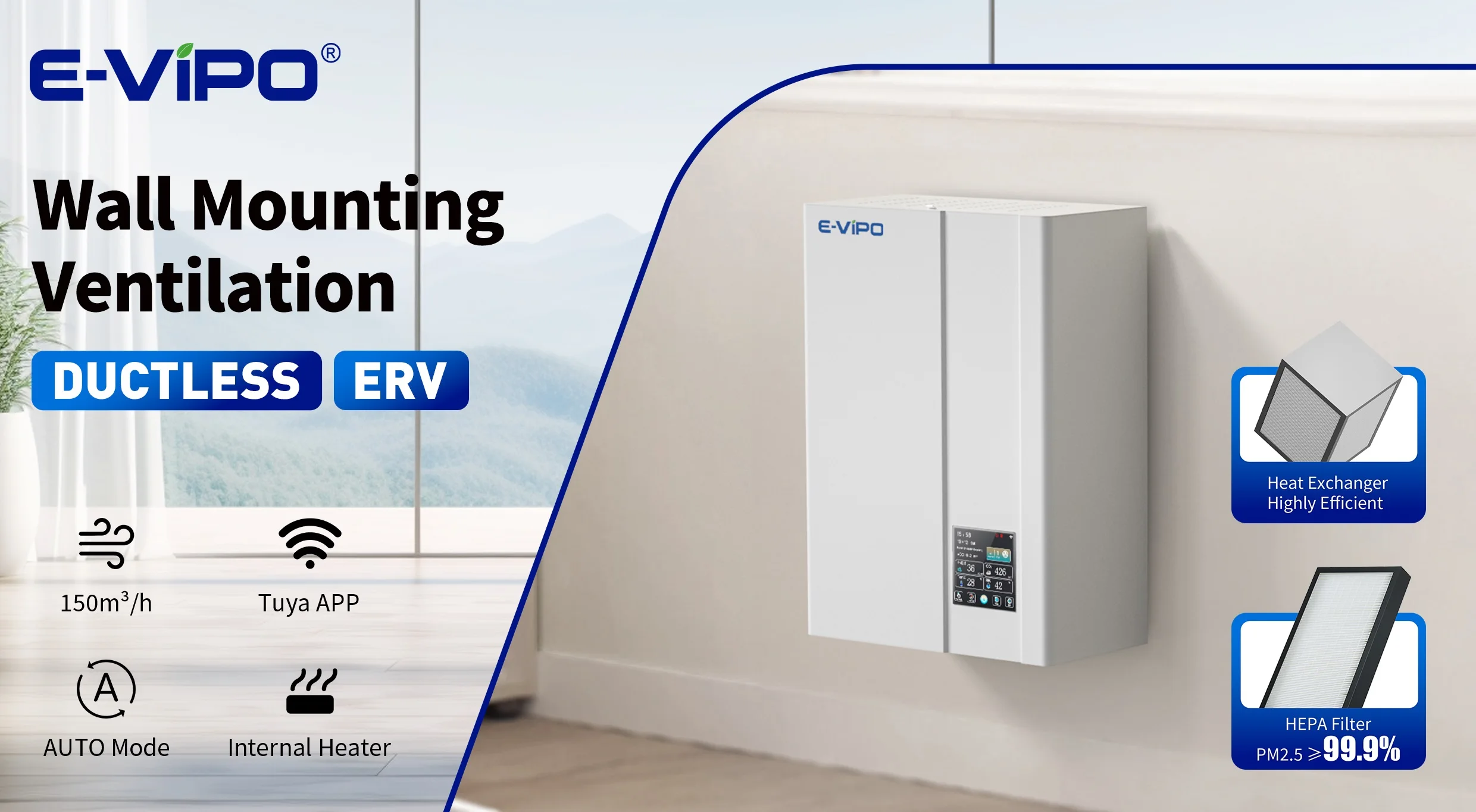 Split Air Conditioners, E-VIPO, VMC, HRV, HVAC - detail 36