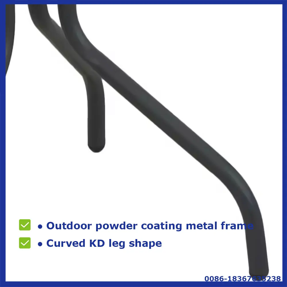 Hot Selling Modern Metal Stacking Teslin Dining Table and Chair Set Casual Entry Patio Leisure for Garden Outdoor Furniture supplier