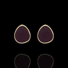 Stud Gold Fashion Style Resin Ear Stud For Lady Gold