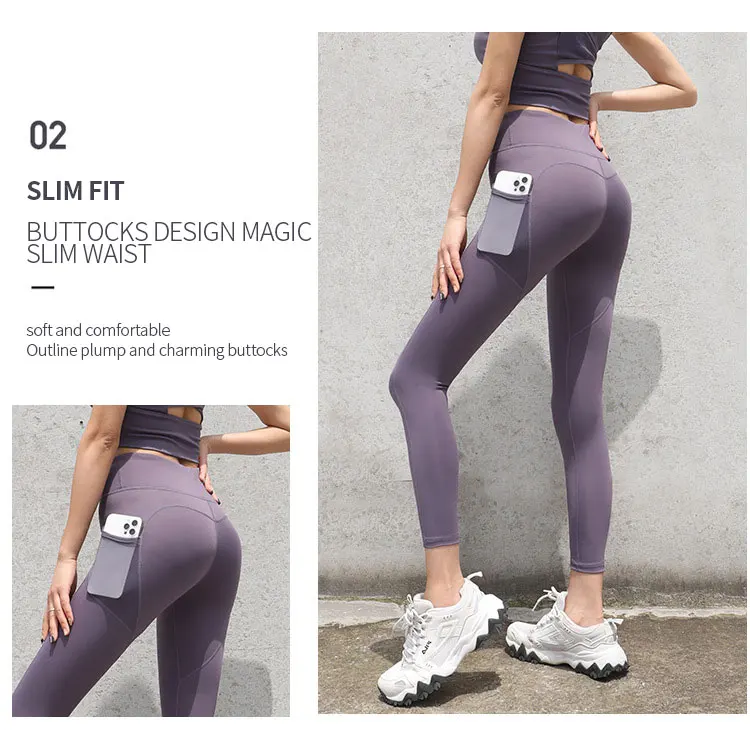 Seamless Yoga Pants High Waist Nude Leggings Push Up High Waist Sports