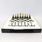 Metal Chess Set Chess Set Metal Custom Pieces Outdoor Table Board Game High Quality Metal Chess Set