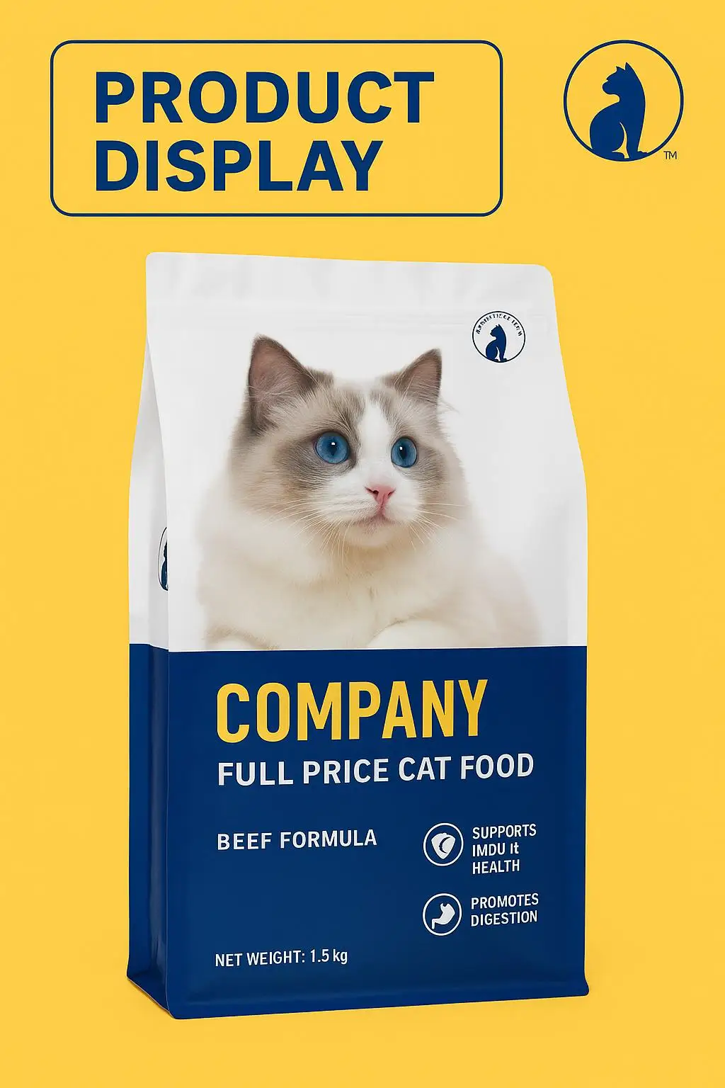 Premium PE Flat Bottom Zipper Pet Food Packaging Custom Logo Food Grade for Baby Food Chewing Gum Salad Cakes Heat Resistant - detail 11