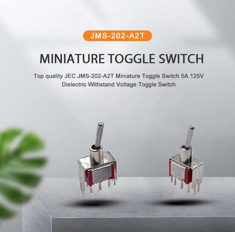 5A 250V JEC JMS-202-A2T toggle switch 6 pin 3 way switch 6 pole on off on toggle switch