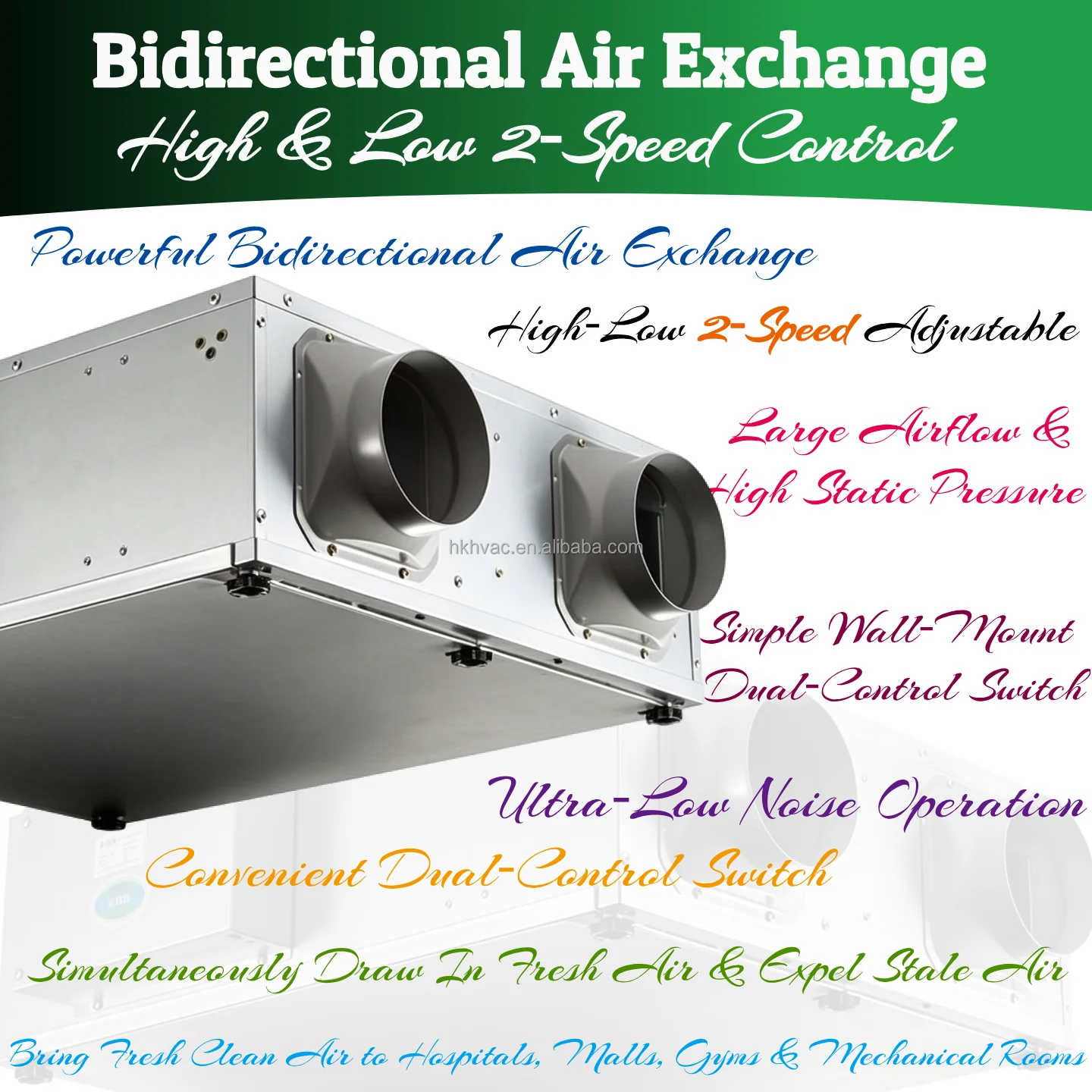 Bidirectional Fresh Air Ventilator, Ceiling, PM2.5 - detail 6