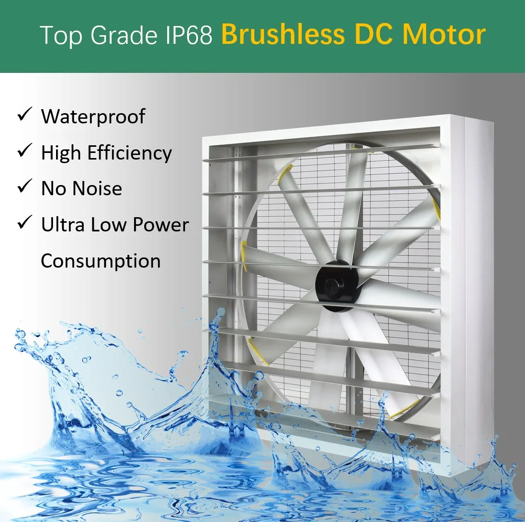 Alloy Wall-mounted Axial Fan, Aluminum, BLDC, Solar - detail 24