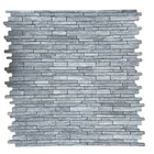 Natural Quartz Stone Split Face Mosaic Strip Wall Tiles