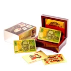 Poker Plastic Playing Cards Classic Hot Sale Gold Foil Custom Printing Plastic Playing Poker Cards