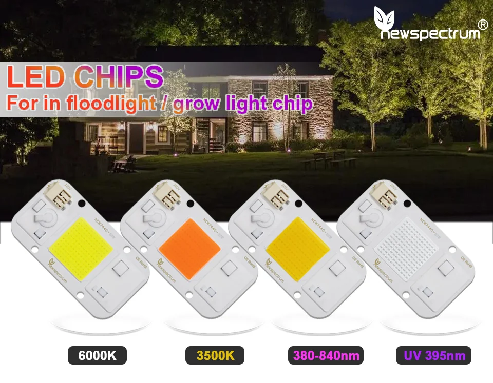 Newspectrum Solderless Connector Driverless Cob Led Flip Chip 220v Led