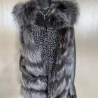 Fur Coat Fur Down Coat 2020 New Fashion Retro Fox Fur Sleeveless Vest Jacket Coat