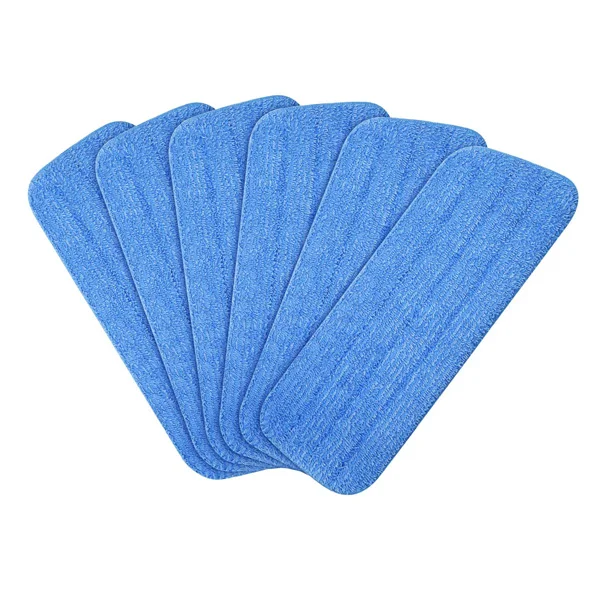 Microfiber Floor Pads, 18", Blue, Pack Of 10 Pads
