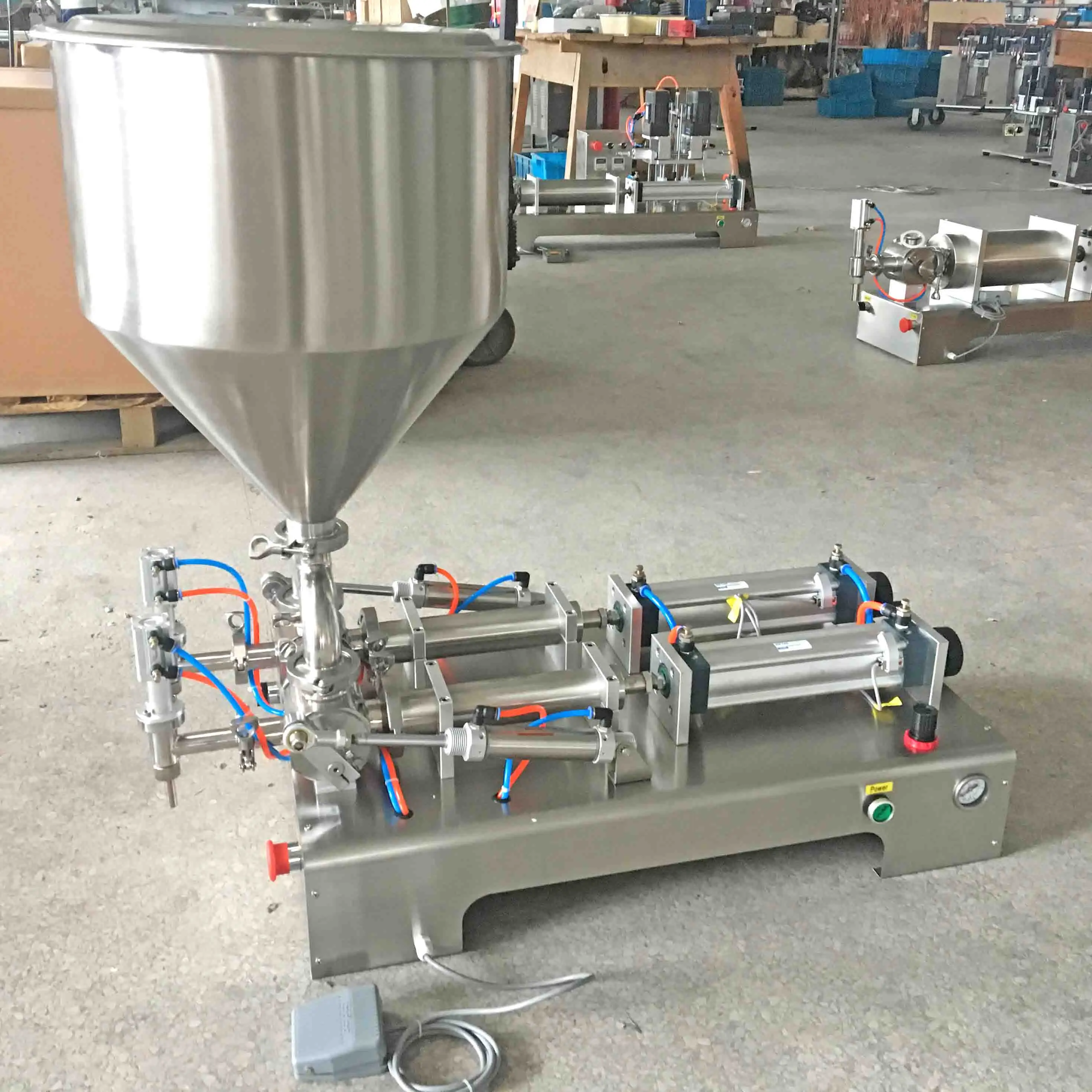 Cream Filling Machine Paste Stainless Steel Food and Beverage Liquid Thick Paste Filling Machine manufacture