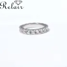 Zirconia Wedding Beautiful Classic Style Silver Jewelry Cubic Zirconia Hoop Wedding Rings