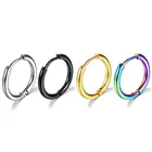 Hoop Earring Earrings 316l Surgical Stainless Steel Clipping Huggie Hoop Earring For Men Women