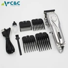 C C Rechargeable Silver Body Led Digital Display Hair Trimmer Maquinas De Para Cortar Pelo Cabello Hair Clipper
