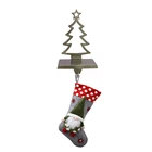 Christmas Stocking Holder Factory Directly Supplier Christmas Hook Tree Metal Stocking Holder