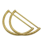 Metal Bag Bag Handle Custom 11.5*6.3cm D Shape Gold Metal Bag Handles For Handbag Purse
