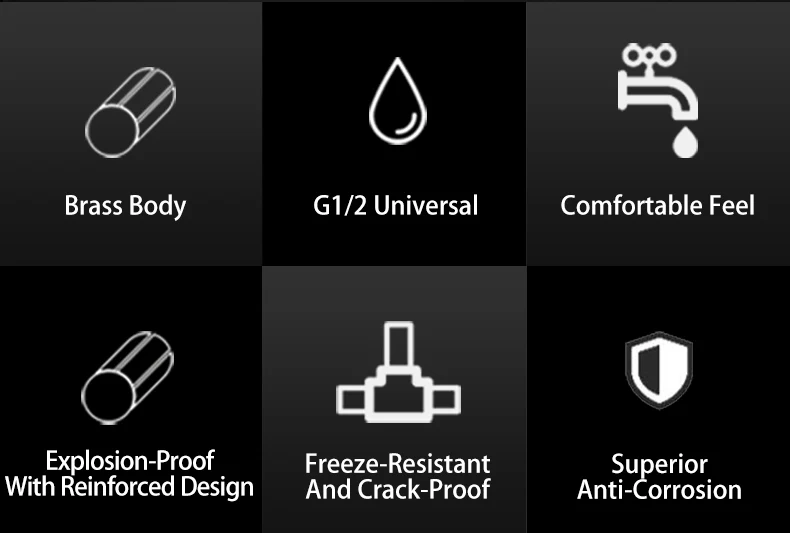 Brass Wall-mounted ABS Handle Washing Machine Safe High Water Flow Soft Aerated Stream Drip-Free Ceramic Valve Core Faucet details