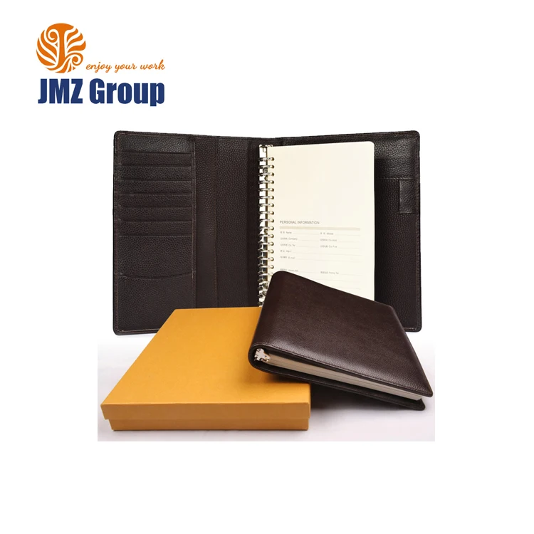 leather a5 6 holes loose leaf diary notebook journal with ring