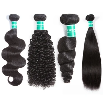 Big Deal 16 18 20 22 Inch Brazilian Straight Human Hair Weave,Overnight Shipping Bundles And Closure,Free Weave Hair Packs
