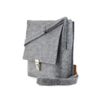 Handbag Upin 4mm Grey Durable Minimalist Shoulder Small Crossbody Purse Handbag With Push Lock Closure