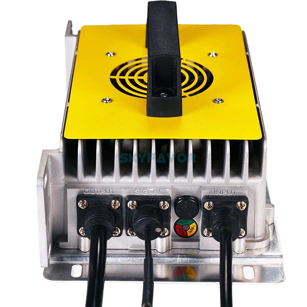 Custom 84V lifepo4 battery charger 84V 25A high power smart automatic waterproof on board 84 volt 28S lifepo4 batteries charger