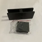 Glass Fittings Balcony Glass Railing Clip Fittings 304 Inox Glass To Glass H Shape Black Satin Mirror Clamp