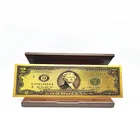 Gold 100 Usd 2 Usd Banknote Gold Foil Banknote Paper Money For Value Collection Gift Commemorative