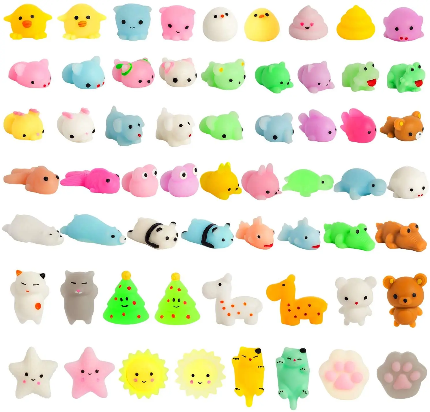 Squishy Toys Perfect Party Favors Classroom Prize,Preschool Educational Toys Squishy Sensory Animal Flip Toys for Kids