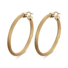 Hoop Earrings Hip-hop Hoop Earrings Geometric Large Round Earrings For Women Fashion Jewelry