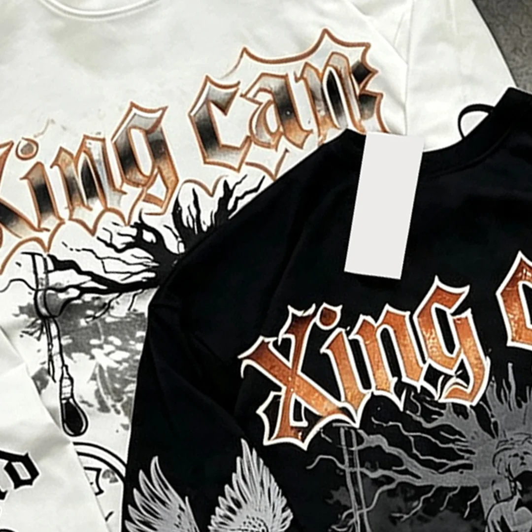 product custom high quality mens 100cotton long sleeve t shirt streetwear boxy oversized casual tee with dtg digital graphic printing-5