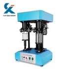 Automatic Machine Double Sealing Heads Semi Automatic Can Seamer Sealing Machine For Can Tin