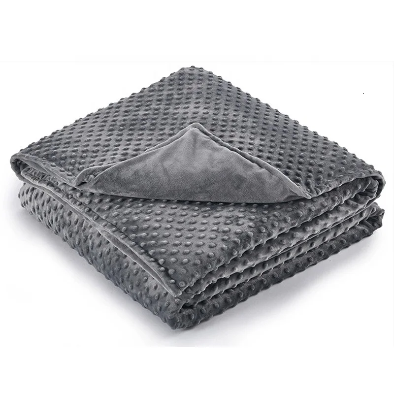60*80 Anxiety Relief Insomnia Therapy Fleece Microfiber Weighted Blanket Cover