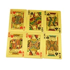 Poker Cards Custom Printing Regular Poker Size Golden Casino Playing Cards Deck With Box High Quality
