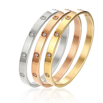 Beauty and Luxury 316L Stainless Steel Bangles Bracelets