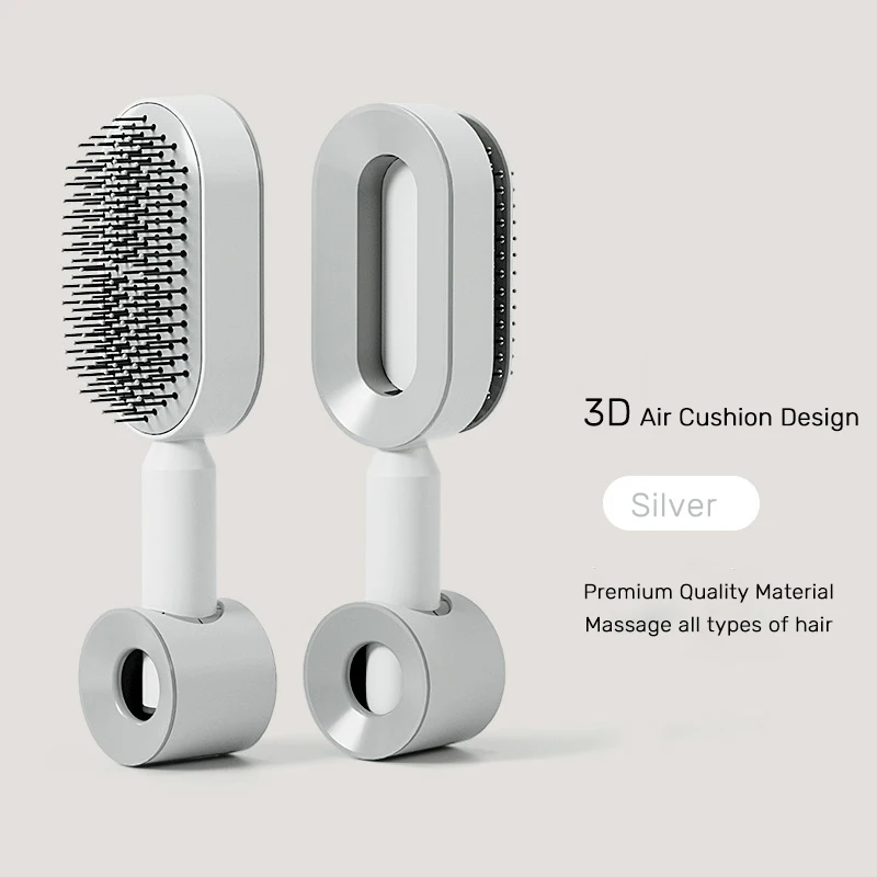 Latest With Holder Quick One Click Up Abs Comb Hairbrush One Key