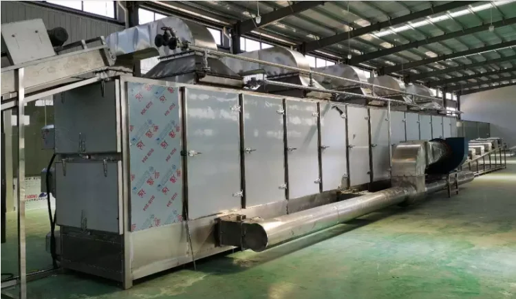 dehydrated vegetable Continuous belt Conveyor Tunnel drying machine