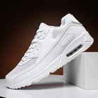 QIBU Men's Sports Sneakers Air Cushion Mesh Tennis Outdoor Running Non-slip Wear Casual Shoes