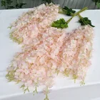 For Wedding OurWarm Bulk Flores Artificiales Glisina Blumen Silk Hanging Flower Wisteria Vine For Wedding