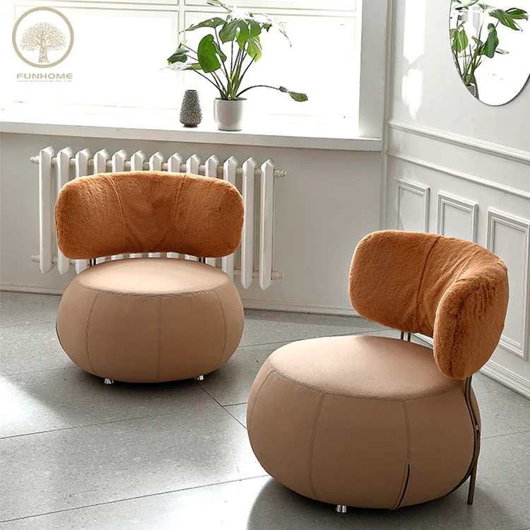 round chair and ottoman