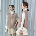 And Fur Vest 2020 Autumn And Winter New Casual Fashion 100% Wool Solid Color Ladies Fur Vest