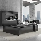 Wood Furniture Executive Desk Modern Design Luxury Wood Veneer Manager Boss CEO Chairman Office Furniture Executive Desk
