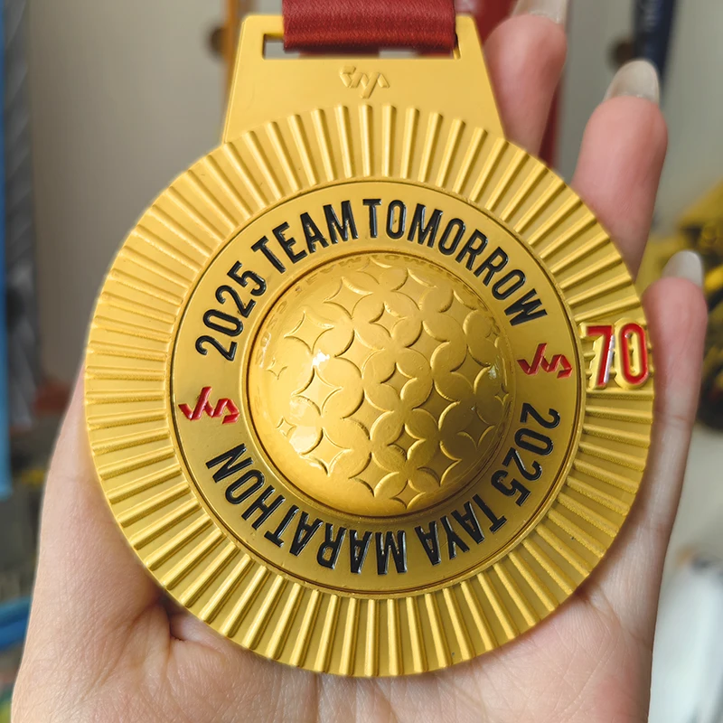 Antique Modern Traditional Custom School Competition Souvenir Award Medals 3D Marathon Running Sport Gold Metal Medal Zinc Alloy manufacture