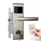 Hotel Lock Hotel Hotel Door Lock RF Hotel Wooden Door Lock Smart RFID Card Or Mechanical Key Unlock Lock