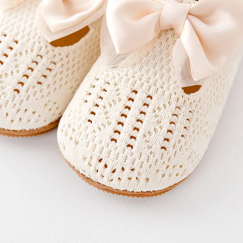 Fashionable Casual Baby Girl Princess Shoes Breathable Mesh Soft Rubber Sole Spring Summer Autumn Shoes 0-18 Months manufacture
