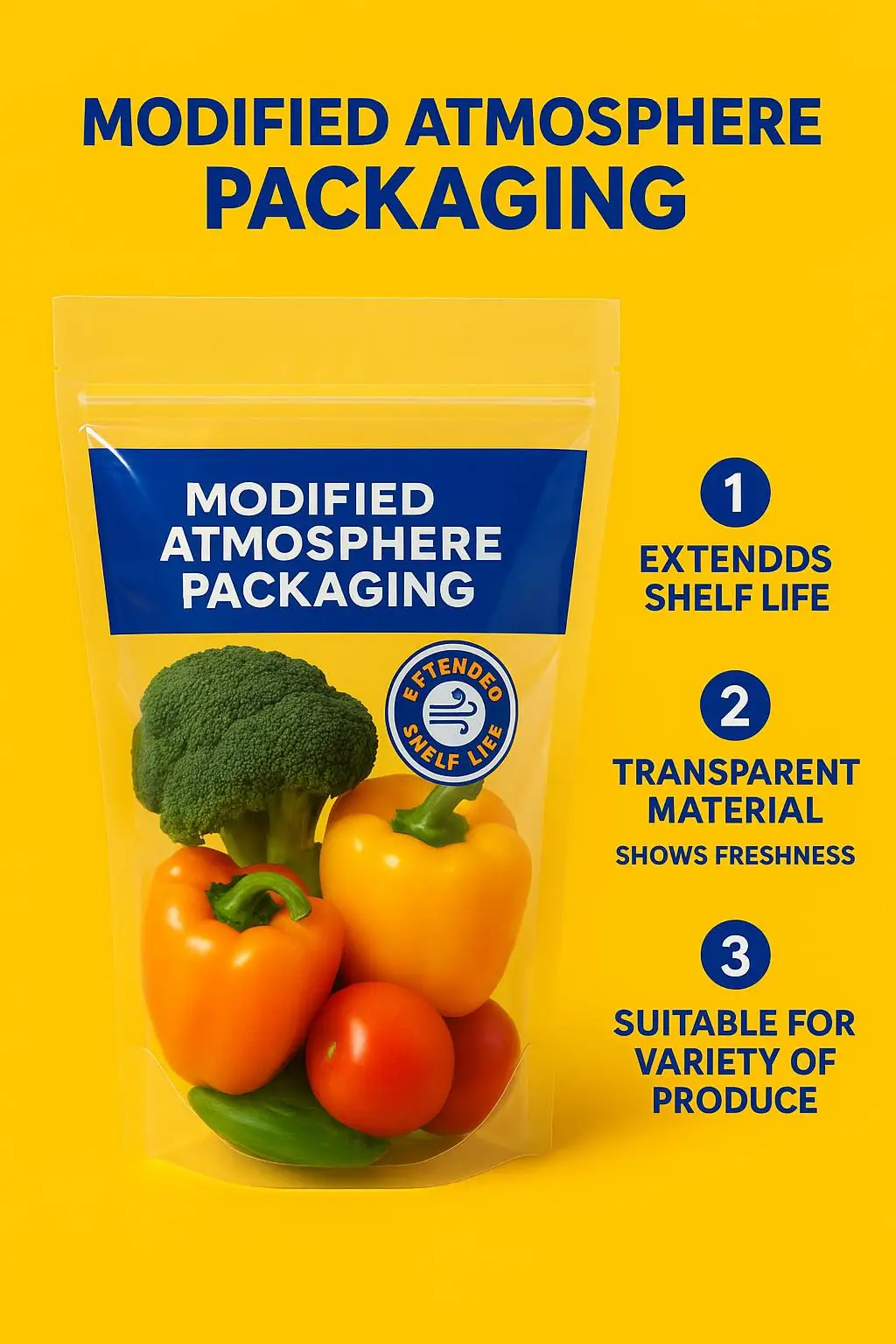 Custom Anti-Fog Zippered PET MAP Bag with Vent Holes for Fresh Vegetable and Fruit Packaging Screen Printing Surface Handling - detail 3