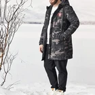 Coat High Quality Cotton Padded Men Loose Hooded Coat Custom Size Outerwear Camo Puffer Jacket