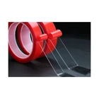 Tape High Quality Washable Red 2mm Transparent Polyethylene Nano-adhesive Nano Tape